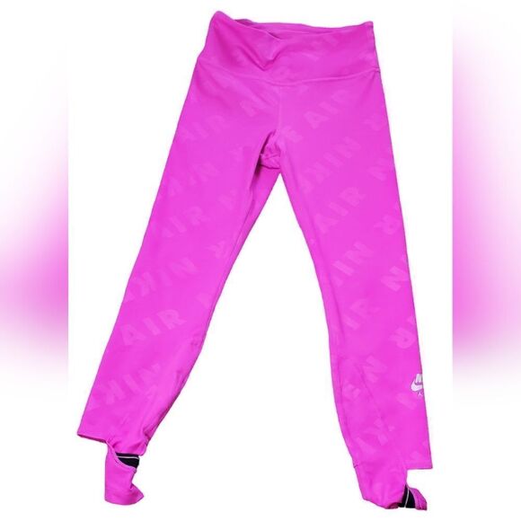 Nike Hot Pink Leggings with Stirrup Feet - Picture 1 of 5